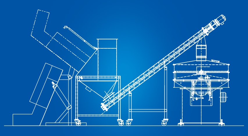 screening with automatic tipping station